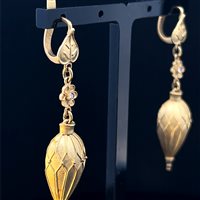 Orecchini Cianfrone Gioielli Donna in Oro Diamante 0.02 Ct OROR-65-198 - OROR-65-198